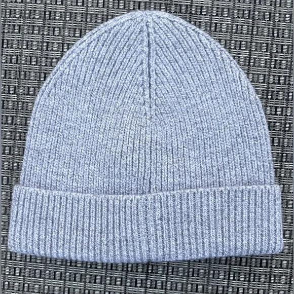 BNWT - RAG & BONE Ribbed Wool Beanie Grey Melange - Picture 2 of 8